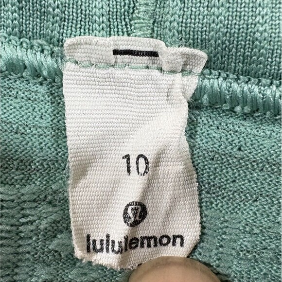 Lululemon Swiftly Tech Short Sleeve Shirt Hip Length Sea Green Gym Yoga Sz 10 - Picture 6 of 10